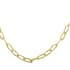 Italian 14K Yellow Gold Over Sterling Silver 4.5mm Paper Clip Necklace 20 Inches 15.20 Grams image number 0