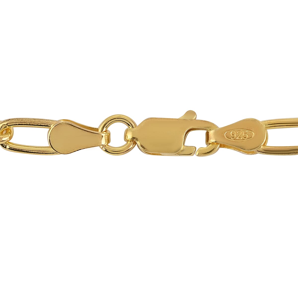 Italian 14K Yellow Gold Over Sterling Silver 3mm Diamond Cut Paperclip Necklace 20 Inches 7 Grams image number 3