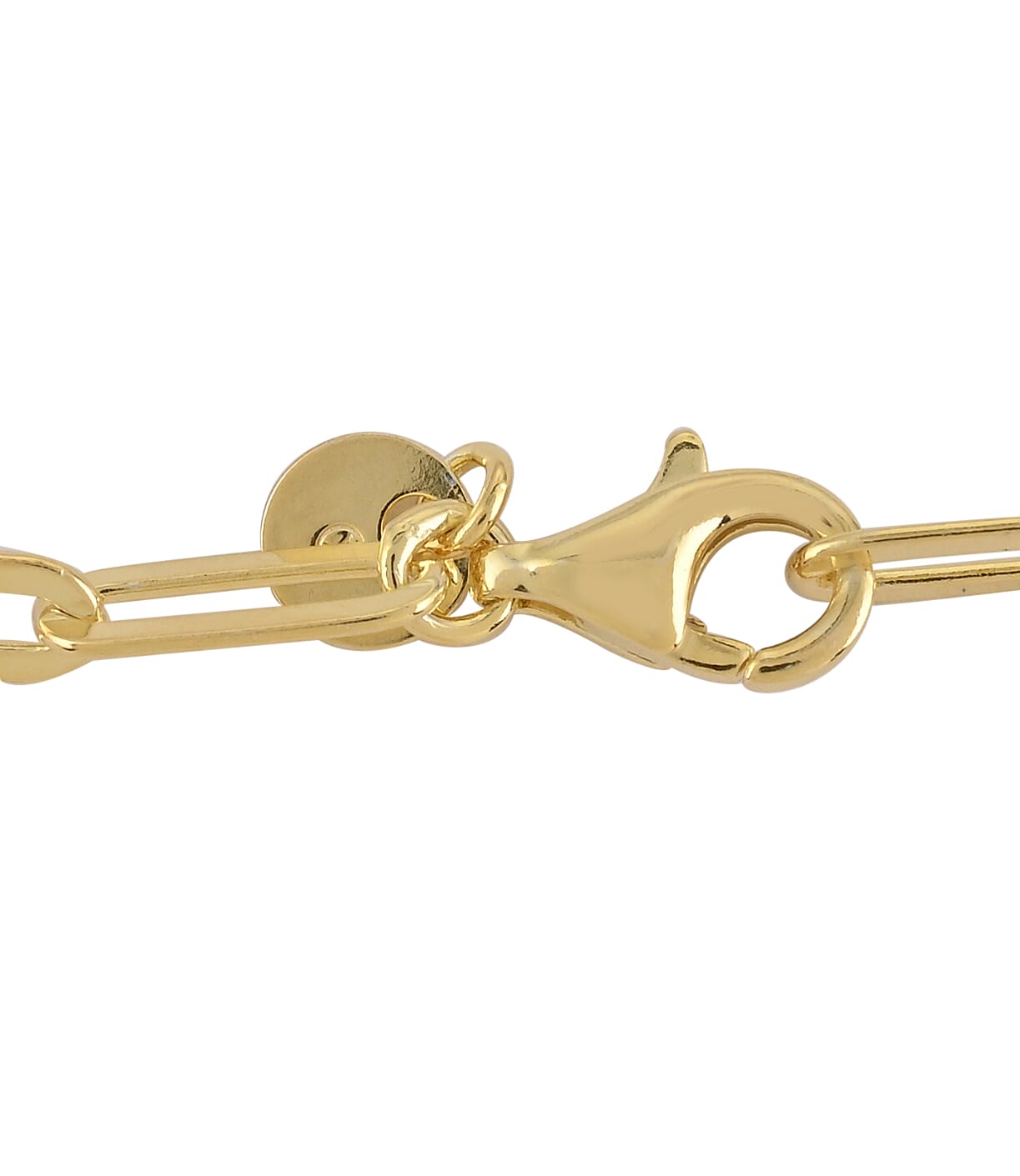 Italian 14K Yellow Gold Over Sterling Silver 3mm Diamond Cut Paper Clip Necklace 30 Inches 10.20 Grams