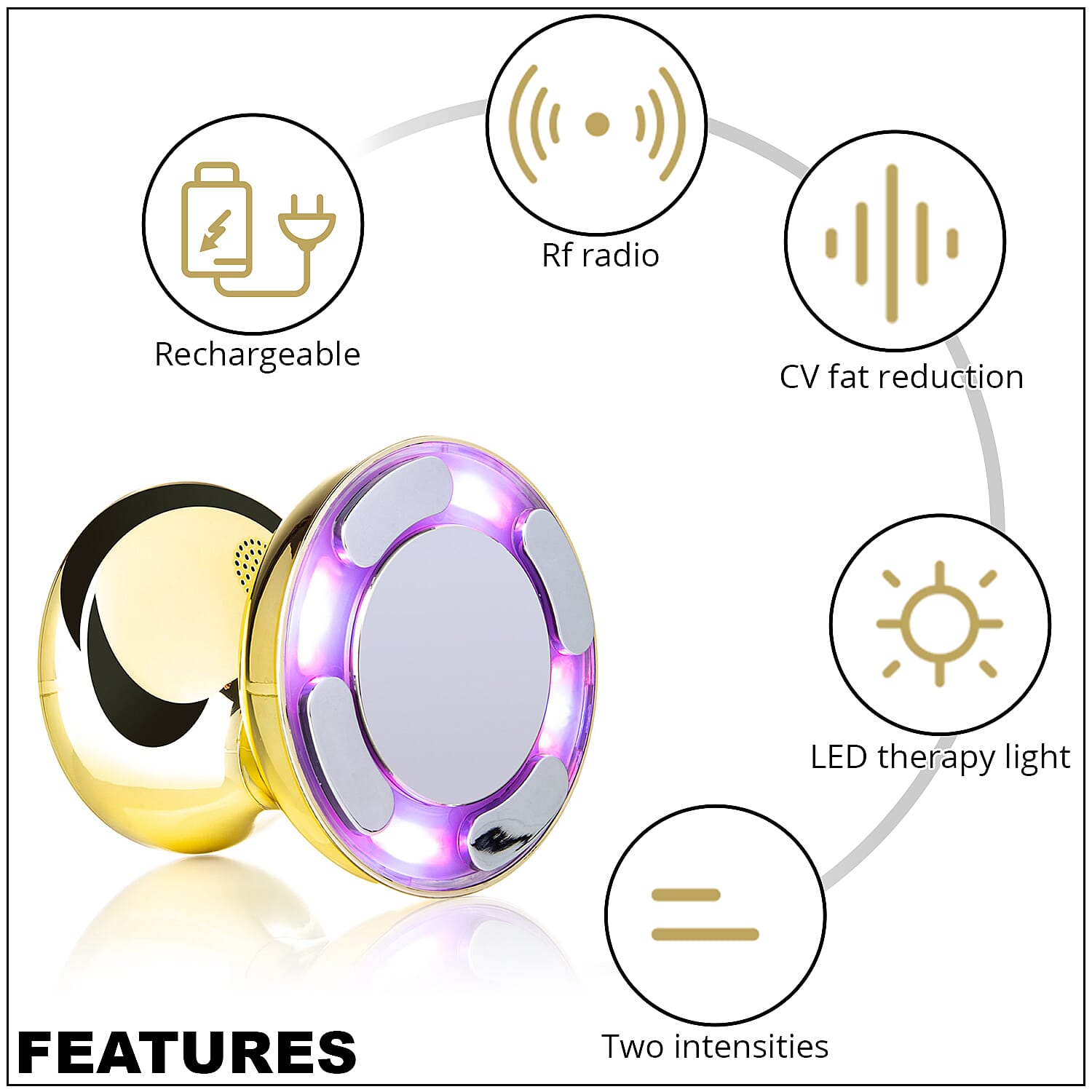 Buy 3D RF Ultrasound Face and Body Slimming Device by D24K- Empire