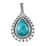 Artisan Crafted Peruvian Opalina Pendant in Sterling Silver 8.75 ctw