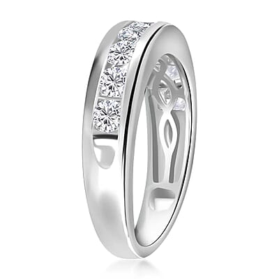Rhapsody IGI Certified 950 Platinum Diamond (E-F, VS) Ring (Size 6.0) (5.75 g) 1.00 ctw
