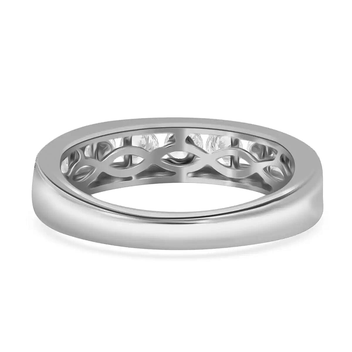Rhapsody IGI Certified 950 Platinum Diamond (E-F, VS) Ring (Size 6.0) (5.75 g) 1.00 ctw