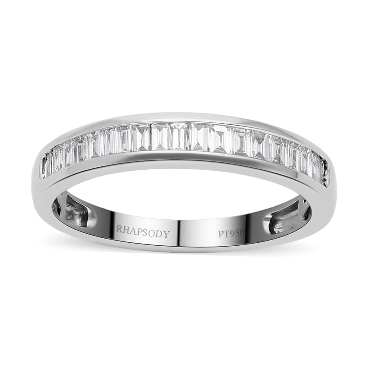 IGI Certified Rhapsody 950 Platinum E-F VS Diamond Ring (Size 6.0) 4 Grams 0.50 ctw image number 0
