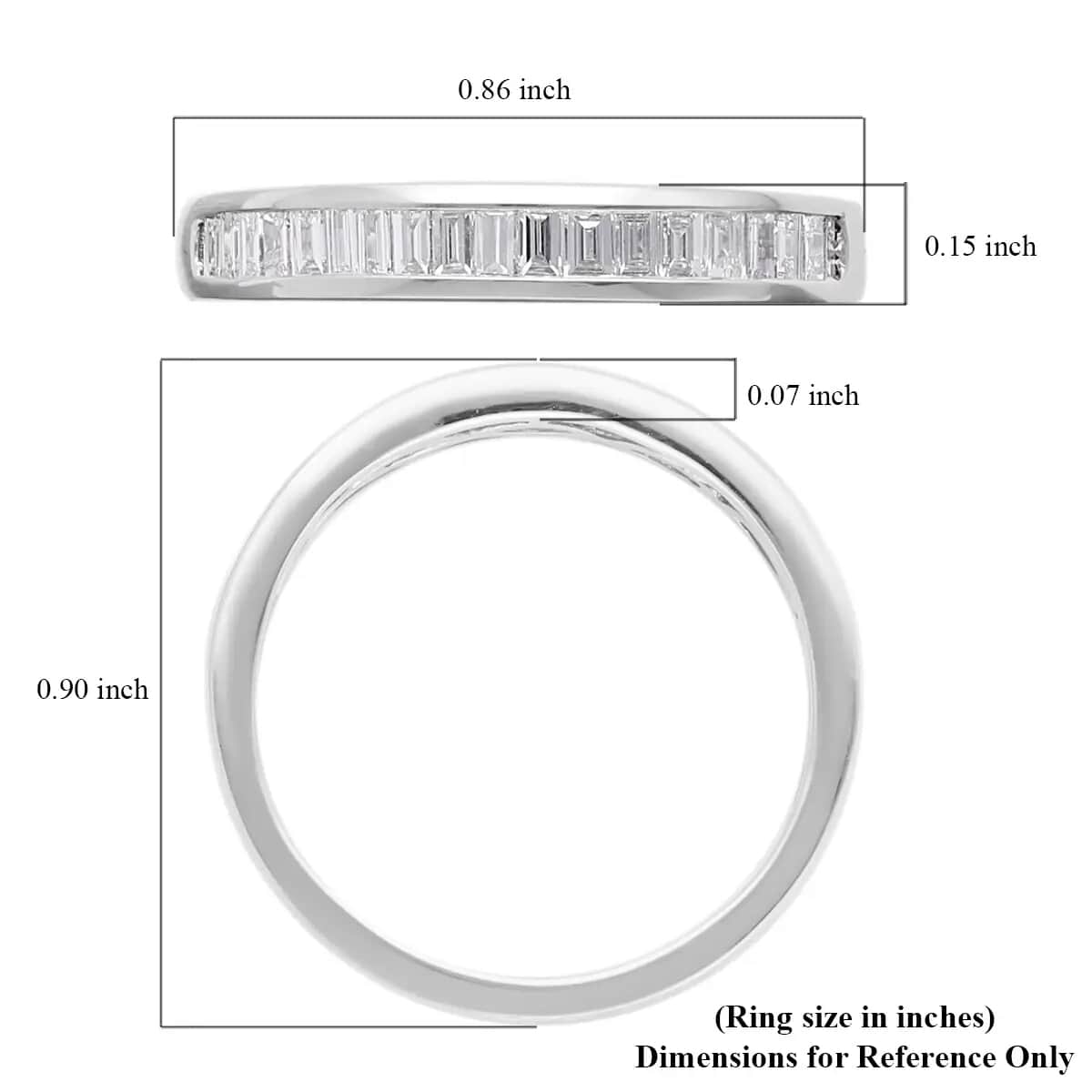 IGI Certified Rhapsody 950 Platinum E-F VS Diamond Ring (Size 6.0) 4 Grams 0.50 ctw image number 5