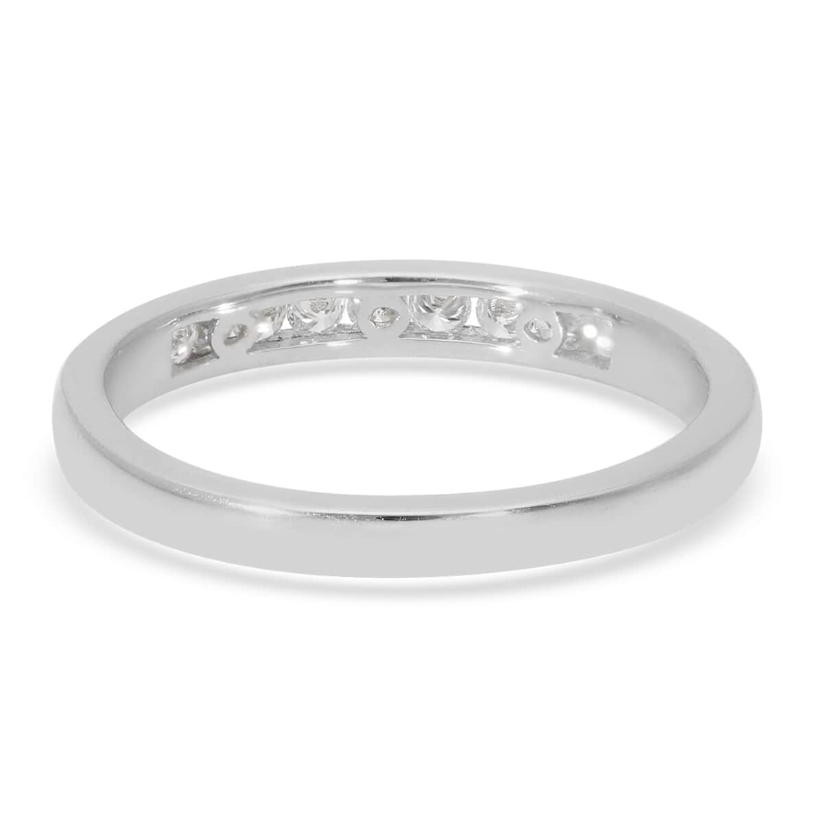 RHAPSODY 950 Platinum Diamond (E-F, VS) Haff Eternity Band Ring (Size 9.0) (3.25 g) 0.50 ctw image number 4