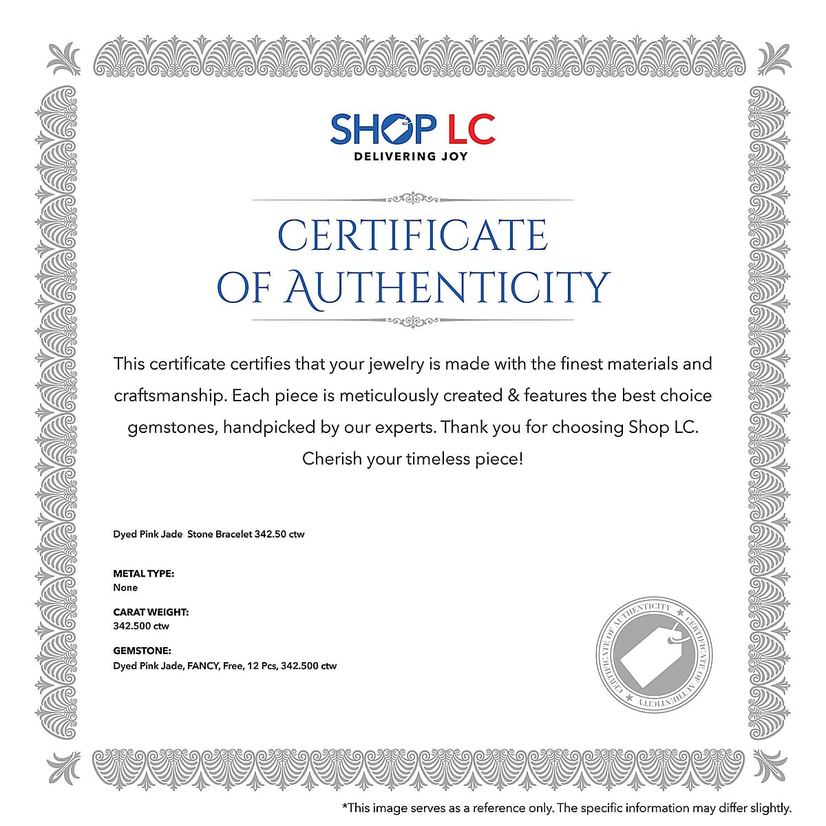 Pink Jade (D) 342.50 ctw Bracelet, Jade Beads Bracelet, Stretch Bracelet image number 7