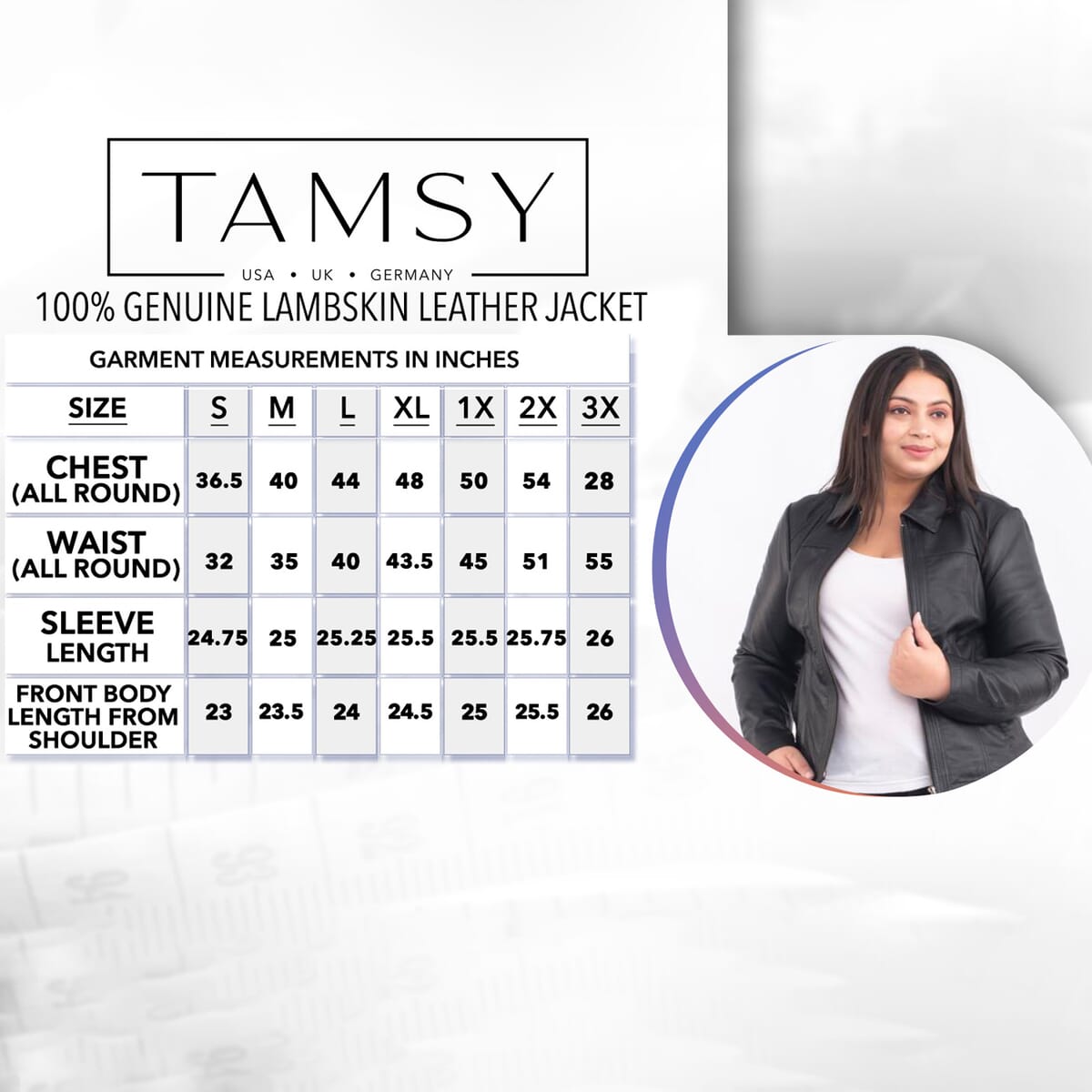 Tamsy Black Genuine Lamb Leather Jacket for Women - 1X , Women's Jacket , Biker Jacket , Leather Blazer image number 5