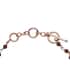 KARIS Mozambique Garnet Cross Adjustable Bracelet (6.50-8In) with Toggle Clasp in 18K Rose Gold Plated 9.90 ctw image number 3