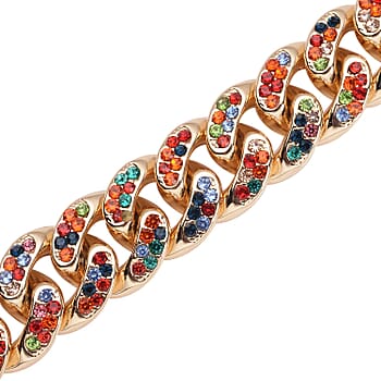 Multi Color Austrian Crystal in Goldtone - Product card gallery slide 4 (9431426466047)