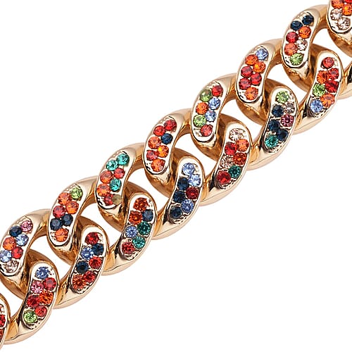 Multi Color Austrian Crystal in Goldtone - Product card gallery slide 4 (9431426466047)