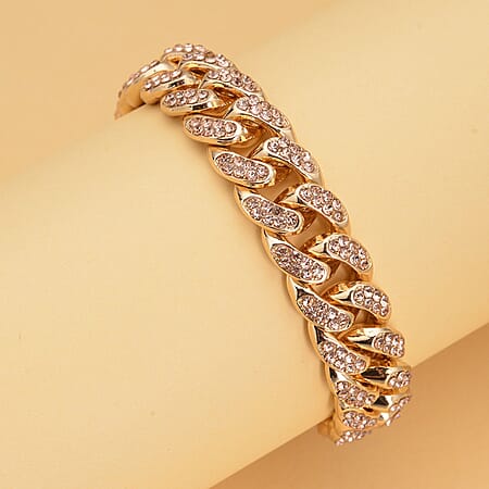 Champagne Austrian Crystal in Goldtone - Product card gallery slide 2 (10176866812217)