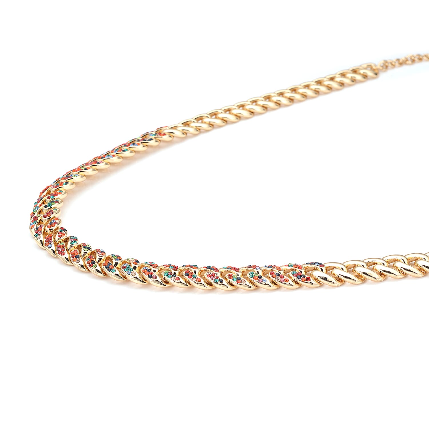 Multi Color Austrian Crystal in Goldtone - Product card gallery slide 3 (9431428137215)