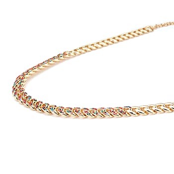 Multi Color Austrian Crystal in Goldtone - Product card gallery slide 3 (10176867205433)