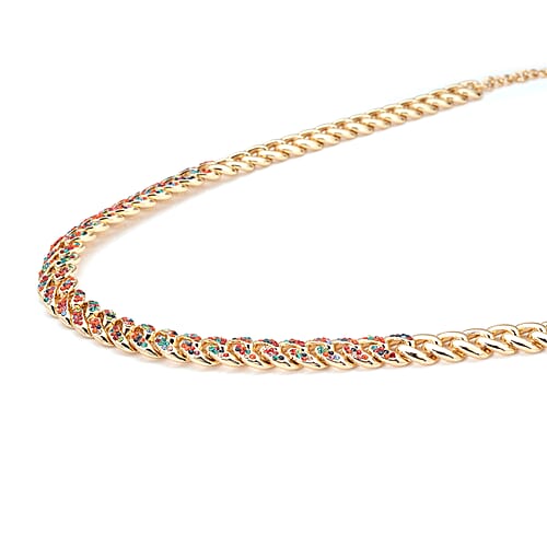 Multi Color Austrian Crystal in Goldtone - Product card gallery slide 3 (9431428137215)