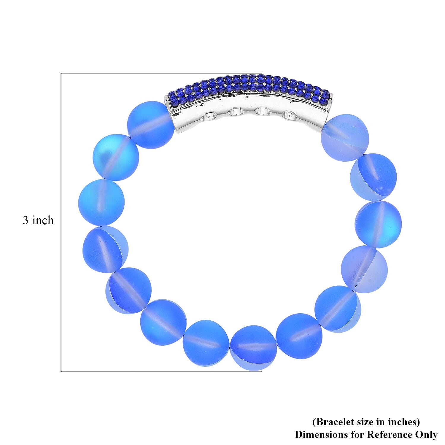 Blue Aurora Borealis Glass