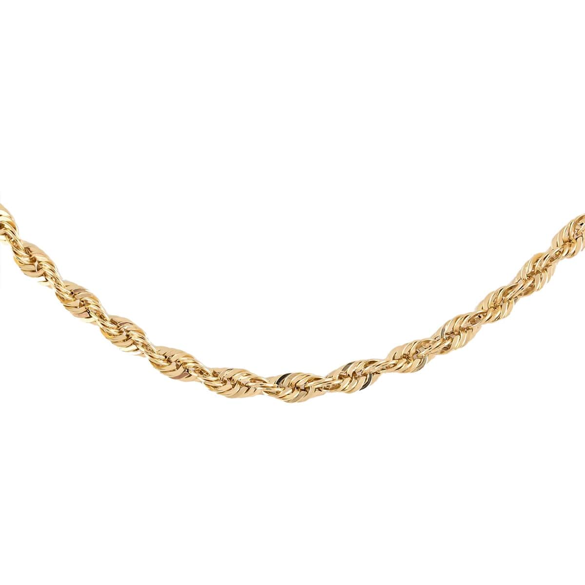 10K Yellow Gold 2.5mm Rope Necklace 20 Inches 3.30 Grams image number 0