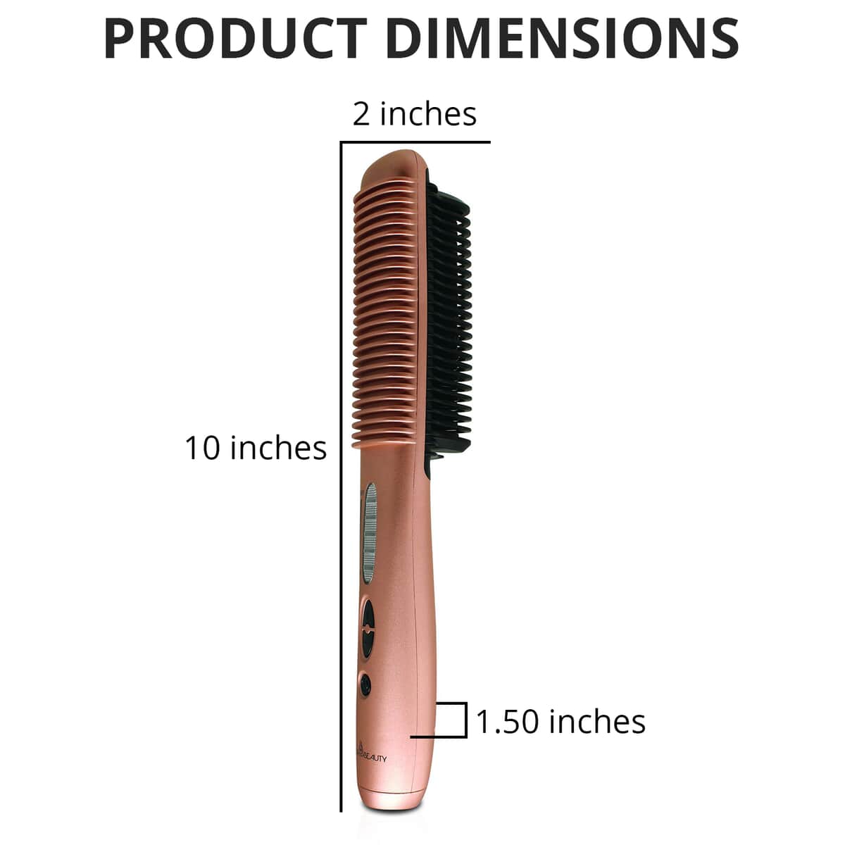 Karma Beauty- Rose Gold Serenity Pro Ceramic Bristle Brush , Electric Hair Brush , Scalp Massager , Ceramic Scalp Brush , Detangling Brush image number 3