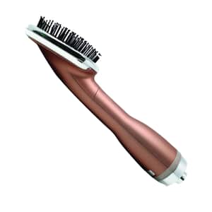 Karma Beauty- Rose Gold One Step Styler Detangle Blow Dryer Brush, Electric Hair Straightener Brush, Blowdryer Detangle Hair Brush