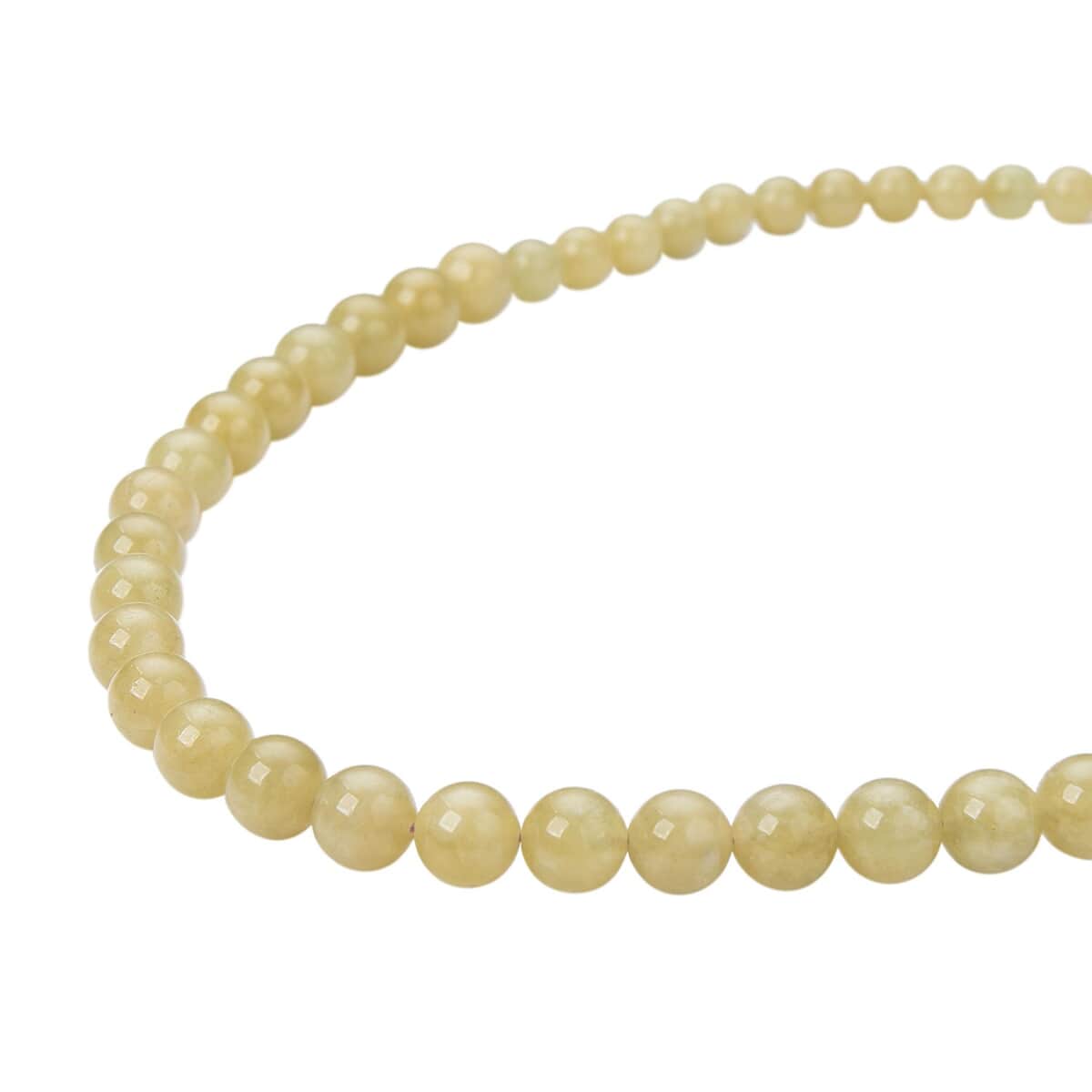 Yellow Beryl Beaded Necklace 18-22 Inches in Rhodium Over Sterling Silver 279.00 ctw image number 2