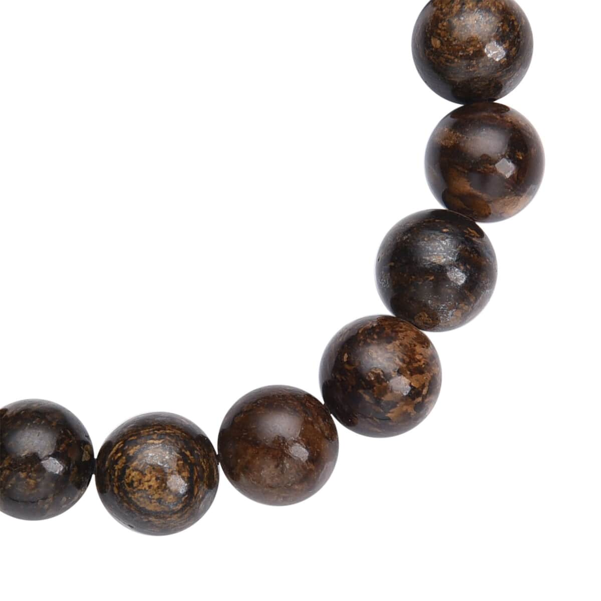 Bronzite Beaded Stretch Bracelet 184.00 ctw image number 3