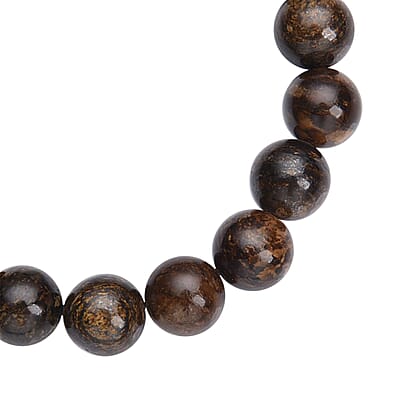 Bronzite 184.00 ctw Beaded Stretch Bracelet