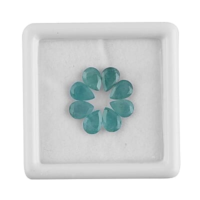 AAA Grandidierite Set of 8 (Pear 7x5 mm) 5.40 ctw Loose Gemstone