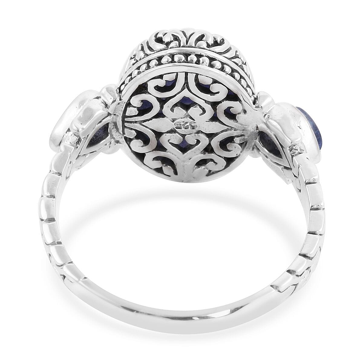 Bali Legacy Tanzanite Ring in Sterling Silver (Size 10.0) 7.5 Grams 8.00 ctw