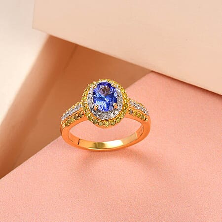 Tanzanite with Yellow Diamond / 10 - Product card gallery slide 2 (10176868942137)