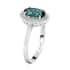 Certified & Appraised RHAPSODY 950 Platinum AAAA Monte Belo Indicolite and E-F VS Diamond Sunburst Ring (Size 7.0) 4.60 Grams 1.55 ctw image number 3