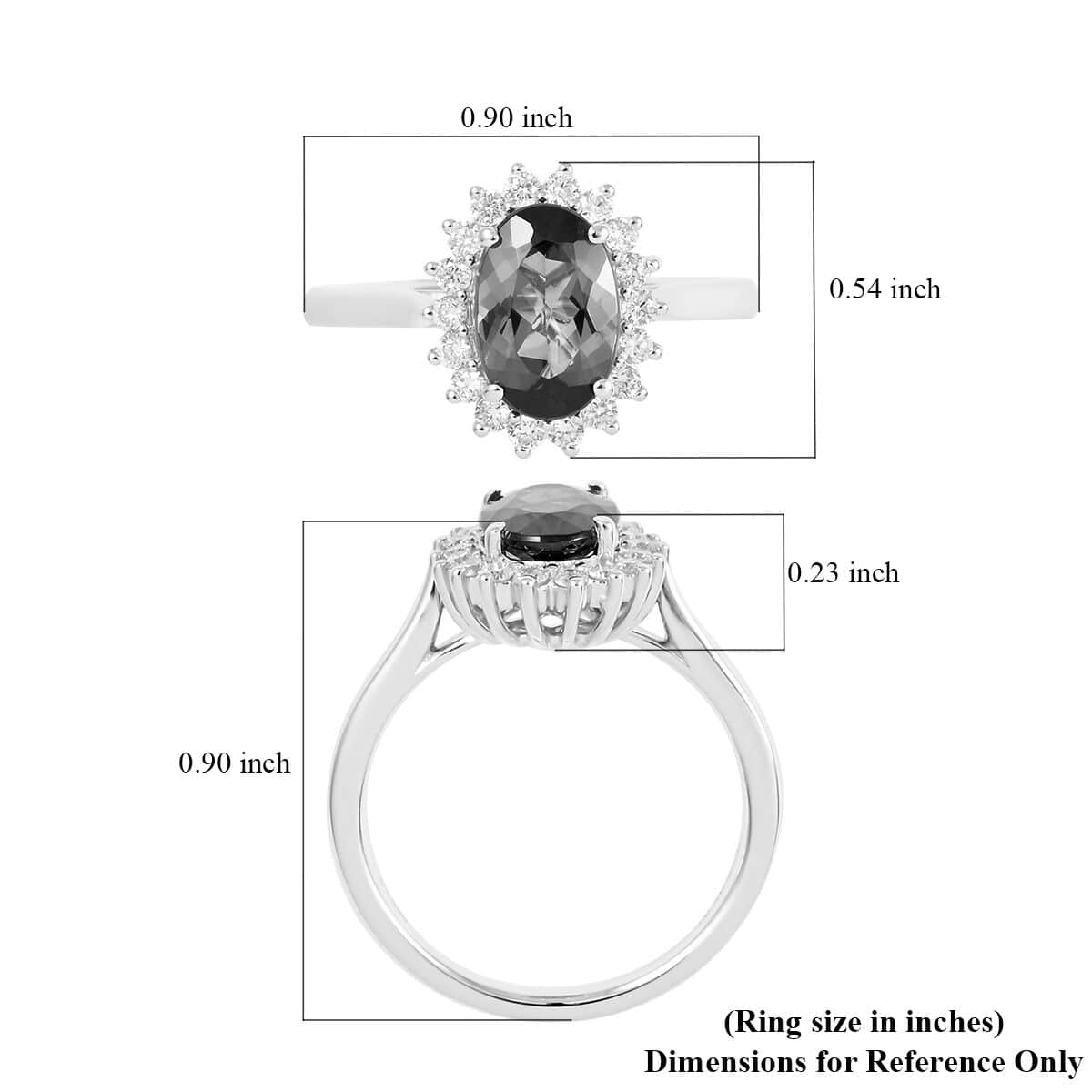 Certified RHAPSODY 950 Platinum AAAA Monte Belo Indicolite and E-F VS Diamond Sunburst Ring 4.60 Grams 1.55 ctw image number 5