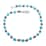 Bali Legacy Constituted Sleeping Beauty Turquoise Toggle Clasp Necklace 20-22 Inches in Sterling Silver 96.30 ctw