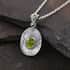 Bali Legacy Arizona Peridot, Mother Of Pearl Pendant in Sterling Silver 3.25 ctw image number 1