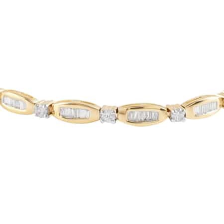14K Yellow Gold G-H SI-I1 Diamond Tennis Bracelet (7.00 In) 9.25 Grams 2.00 ctw image number 2