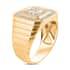 Diamond Men's Ring in 14K YG Over Sterling Silver, Diamond Ring, Engagement Rings For Men (Size 10.0) 1.00 ctw image number 4