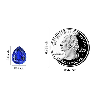 Certified and Appraised AAAA Tanzanite (Pear Free Size) 2.50 ctw