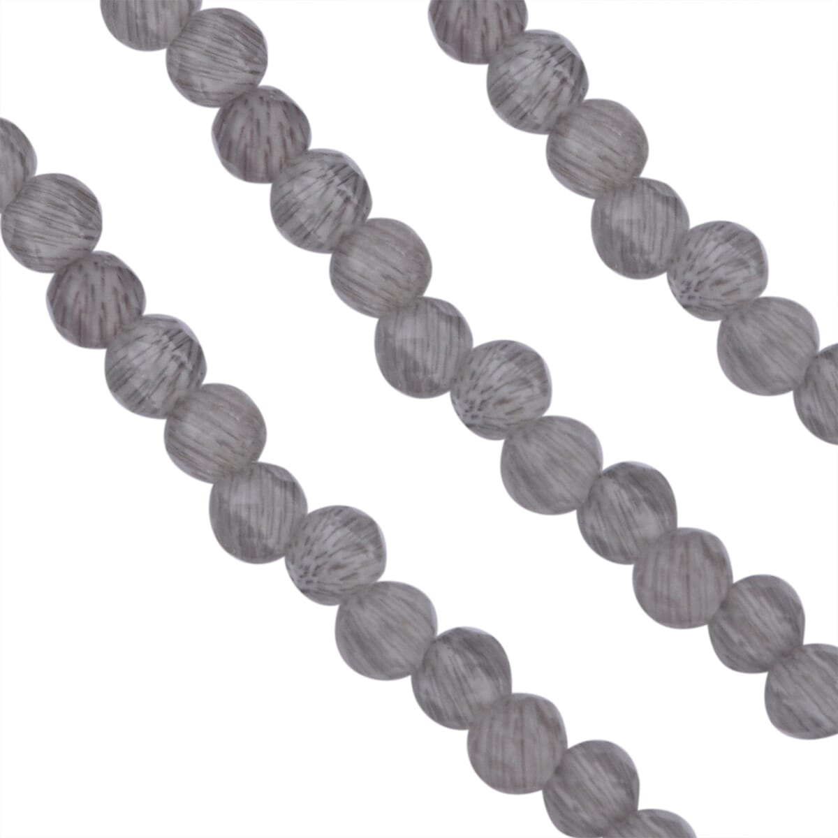 Brazilian Smoky Quartz Bead Necklace, Layered Necklace For Women, Lobster Clasp in Sterling Silver  (18 Inches) 50.00 ctw image number 2