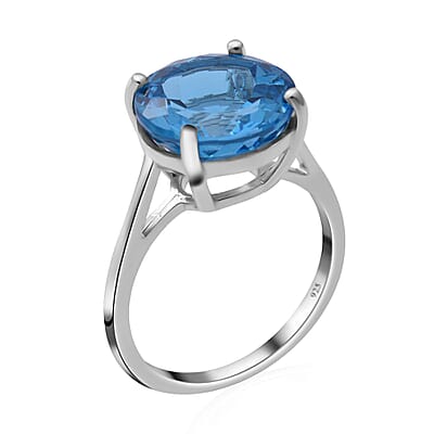 AAA Marambaia Topaz Solitaire Ring in Platinum Over Sterling Silver (Size 10.0) 7.50 ctw