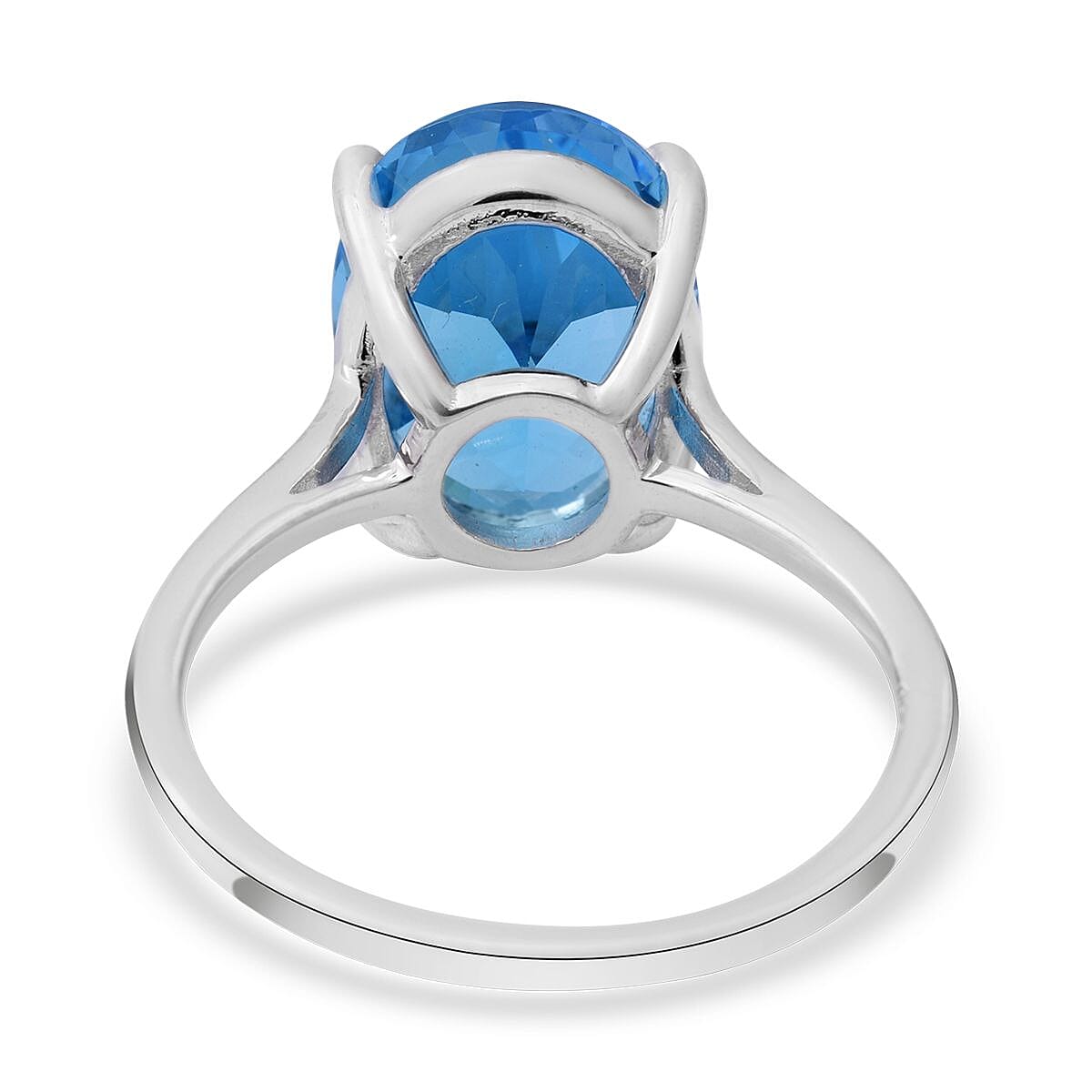 AAA Marambaia Topaz Solitaire Ring in Platinum Over Sterling Silver (Size 7.0) 7.50 ctw image number 3