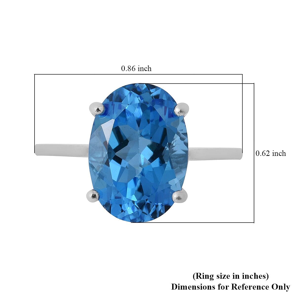 AAA Marambaia Topaz Solitaire Ring in Platinum Over Sterling Silver (Size 7.0) 7.50 ctw image number 4