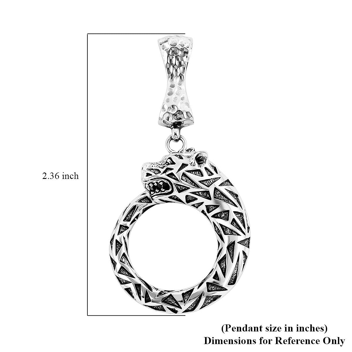 Bali Legacy Sterling Silver Panther Pendant 9 Grams image number 4