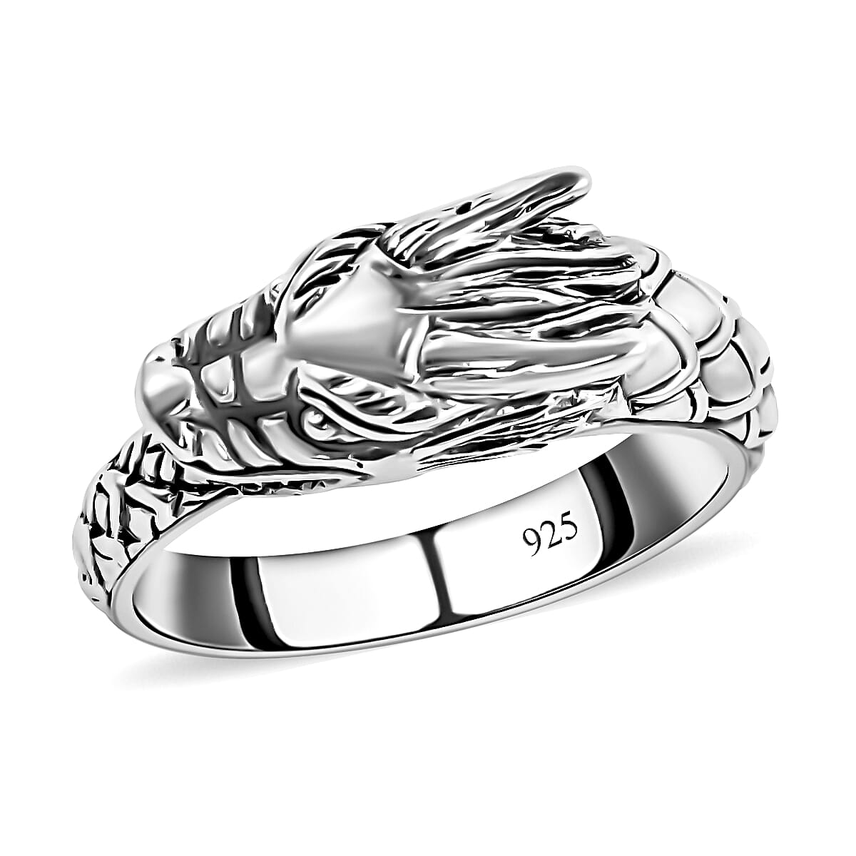 BALI LEGACY Sterling Silver Dragon Ring (Size 10.0) 9 Grams image number 0