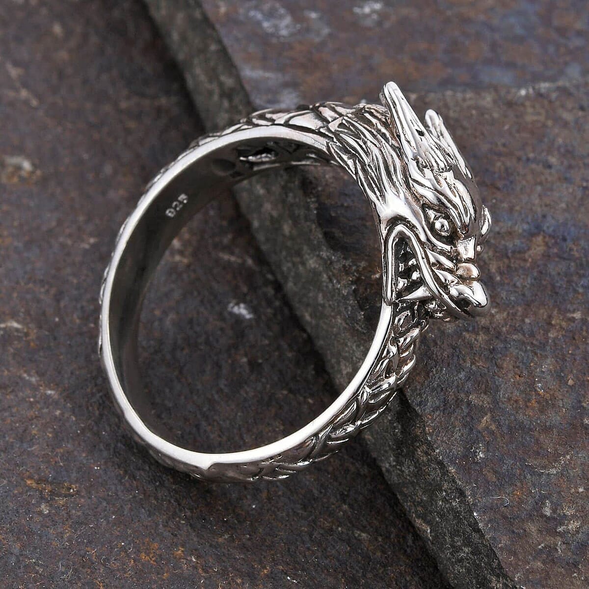 BALI LEGACY Sterling Silver Dragon Ring (Size 10.0) 9 Grams image number 1