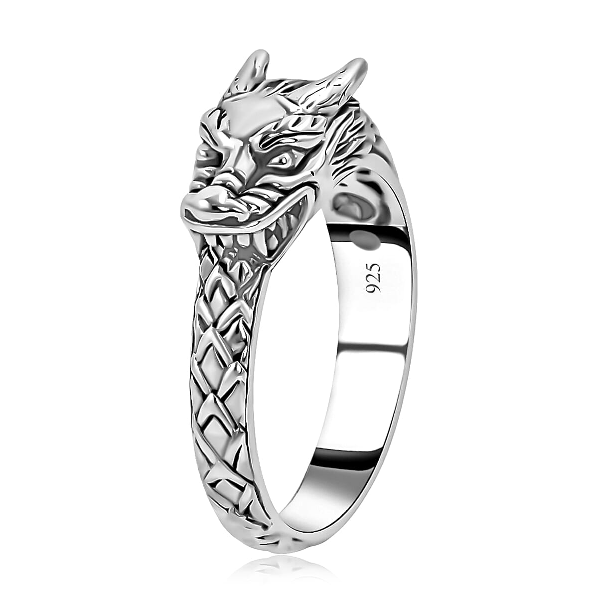 BALI LEGACY Sterling Silver Dragon Ring (Size 10.0) 9 Grams image number 3