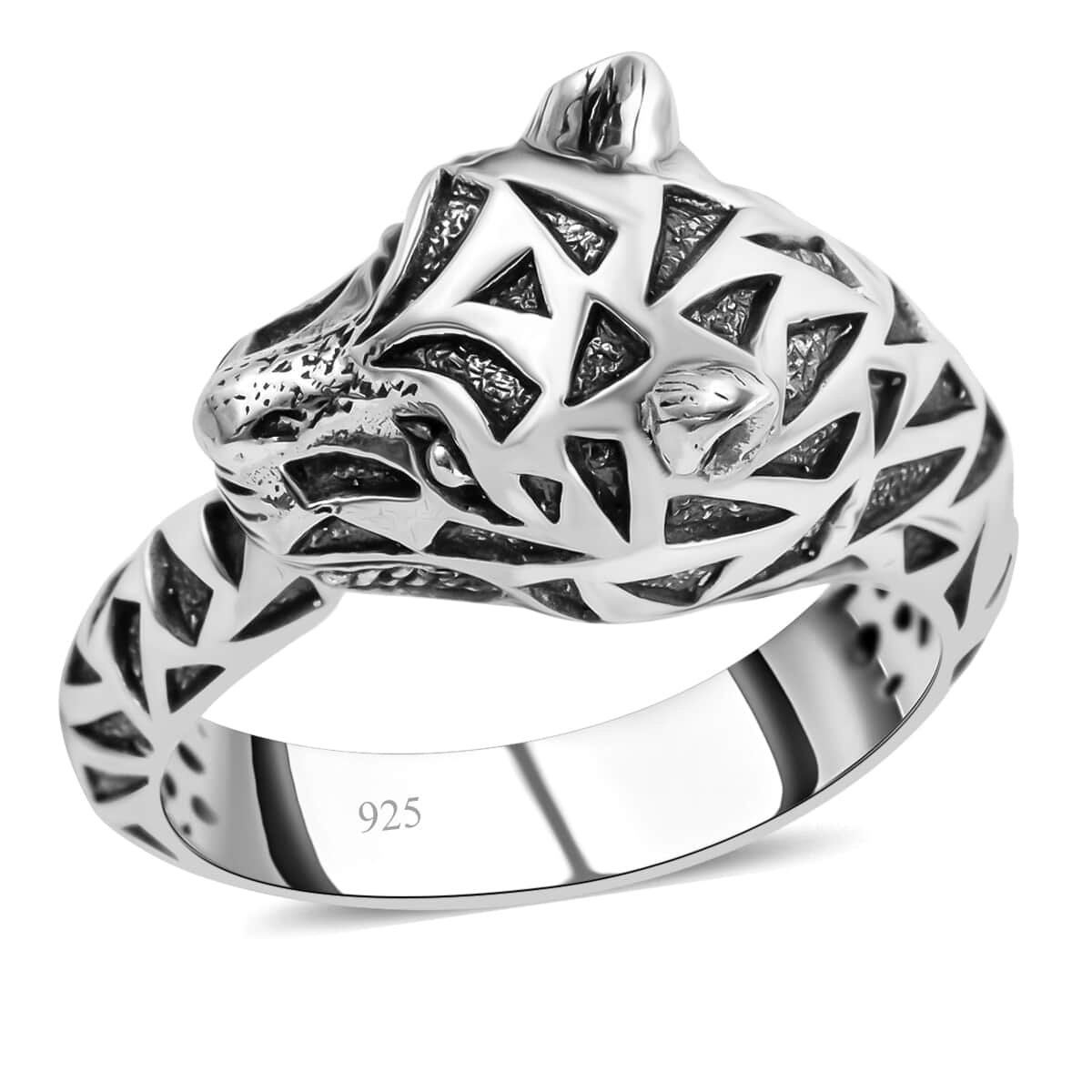 Bali Legacy Panther Ring in Sterling Silver, Silver Ring, Creature Ring, Gifts For Her, Silver Jewelry 7.65 Grams (Size 6.00) image number 0