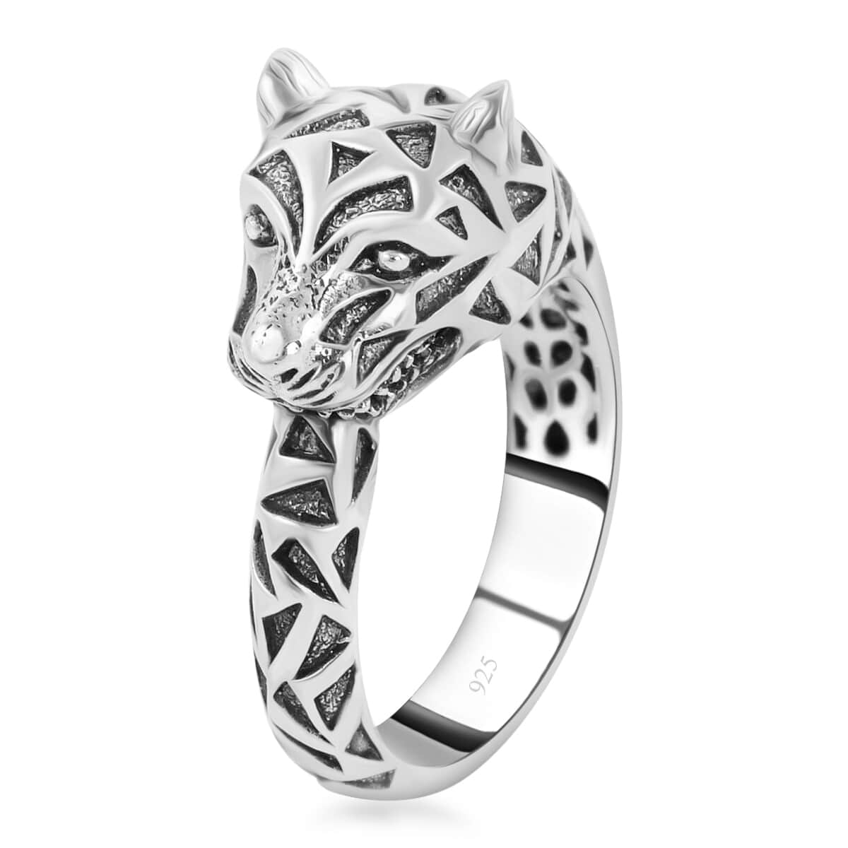 Bali Legacy Panther Ring in Sterling Silver, Silver Ring, Creature Ring, Gifts For Her, Silver Jewelry 7.65 Grams (Size 6.00) image number 3