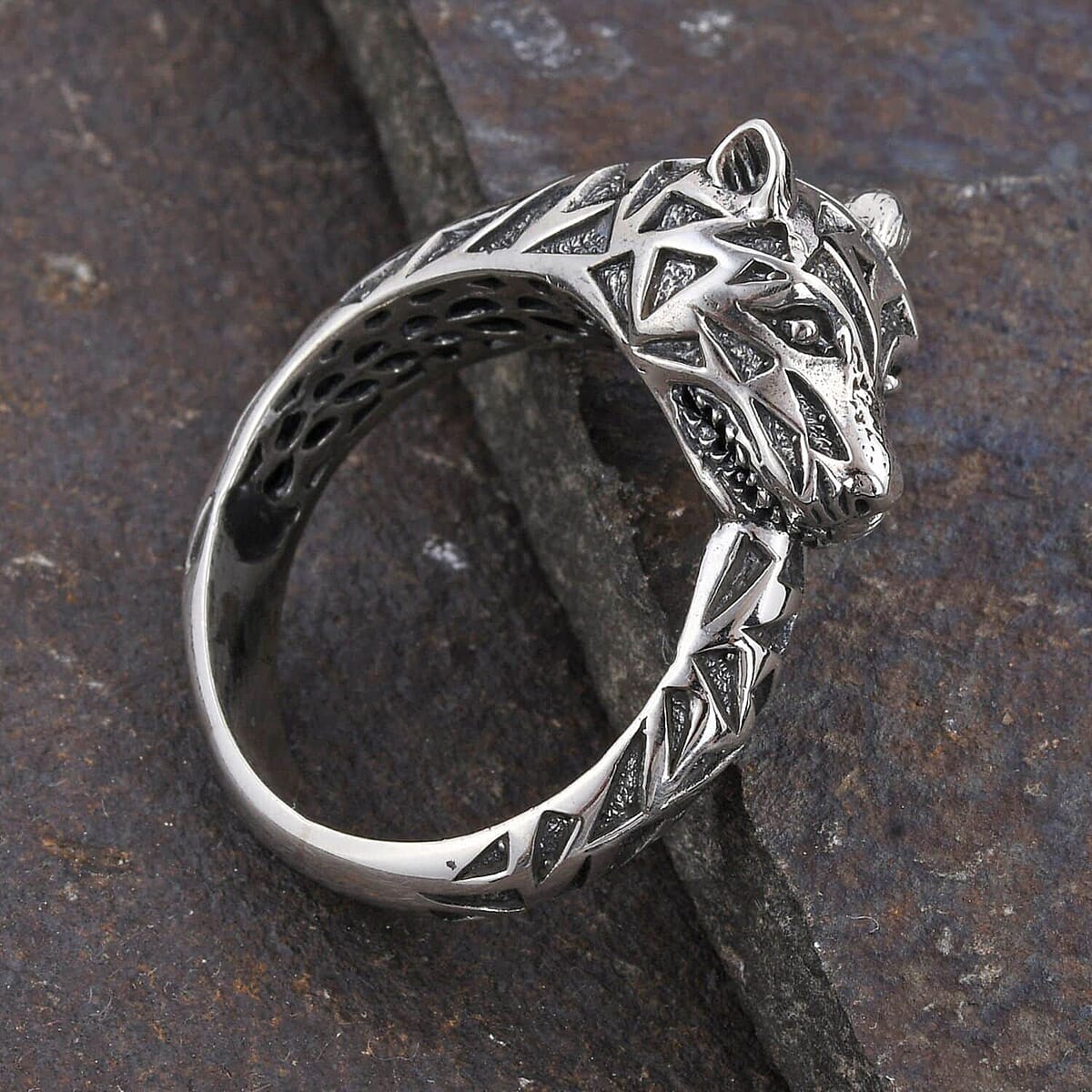 Bali Legacy Panther Ring in Sterling Silver, Silver Ring, Creature Ring, Gifts For Her, Silver Jewelry 7.65 Grams image number 1