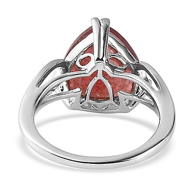 Tanzanian Natronite Solitaire Ring in Platinum Over Sterling Silver (Size 10.0) 4.75 ctw
