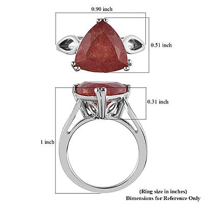 Tanzanian Natronite Solitaire Ring in Platinum Over Sterling Silver (Size 10.0) 4.75 ctw
