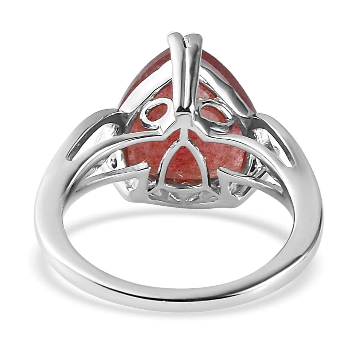 Tanzanian Natronite Solitaire Ring in Platinum Over Sterling Silver (Size 6.0) 4.75 ctw image number 4